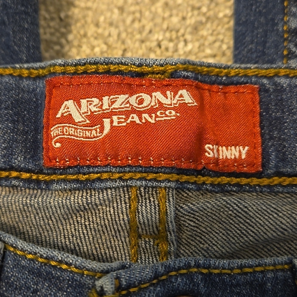Arizona Jean Company Blue Straight Jeans Boys Size 16 Reg - Picture 2 of 4